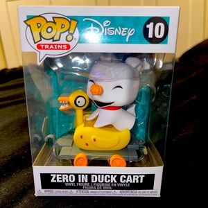 Zero in Duck Cart Nightmare Before Christmas Pop Figure